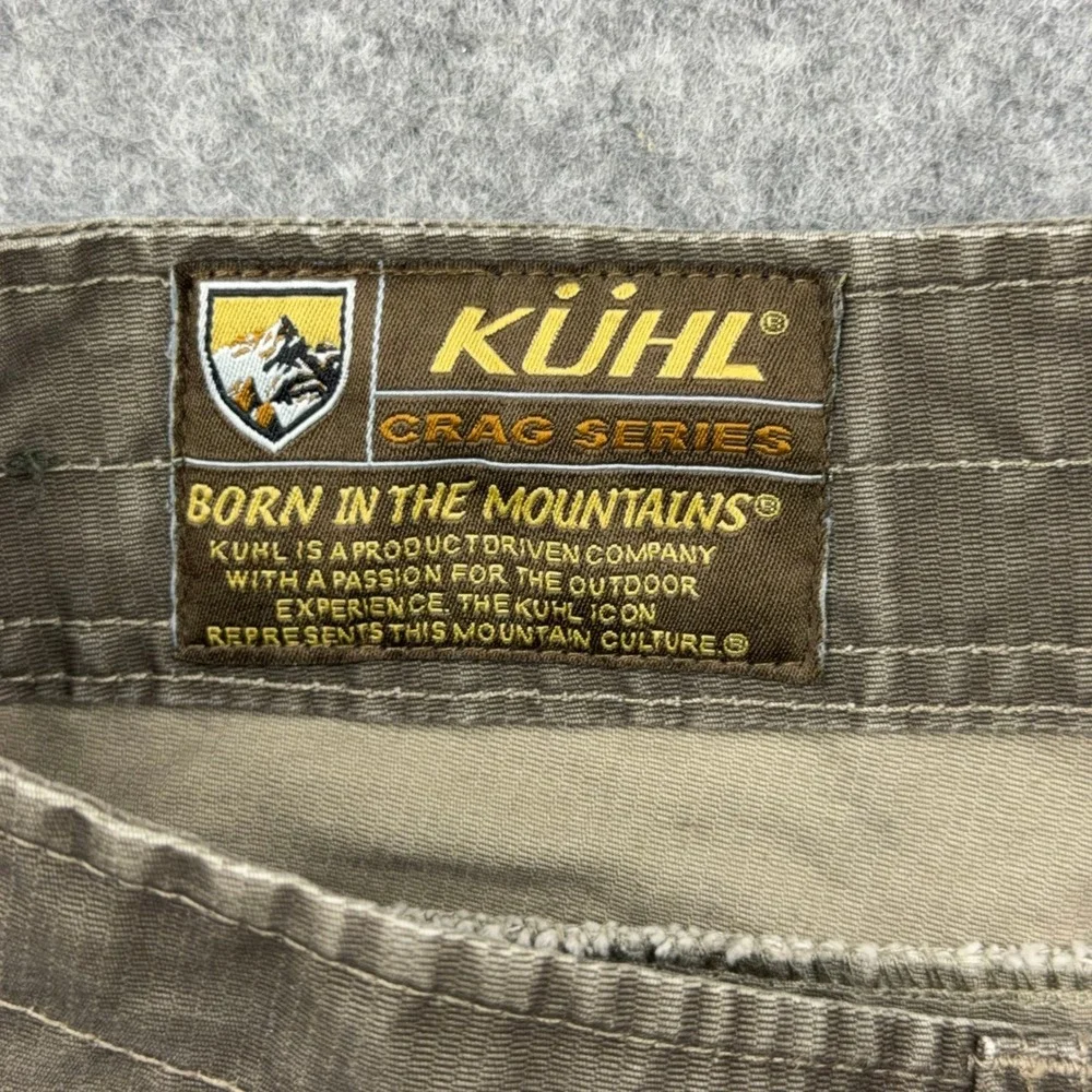 KUHL Pants Mens 38x32 Brown Crag Series Rebel Hiking Workwear Outdoor Gorpcore